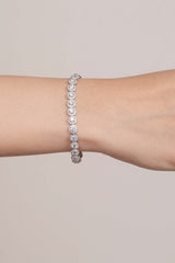 Halo Radiant Diamond Bracelet