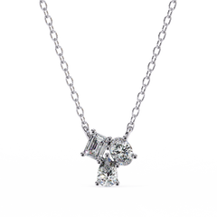 Greta Three Stone Pendant