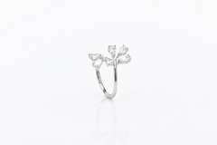 Pear Blossom Diamond Ring