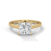 Crystal Solitaire Ring