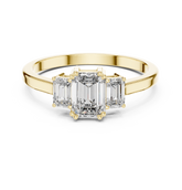 Zahra Three stone Ring