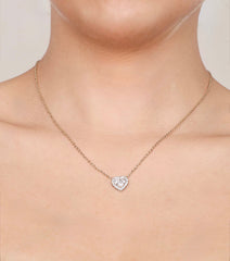Aurreva Love Halo Pendant – Heart .7 ctw