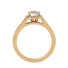 Hadassah Diamond Halo Ring
