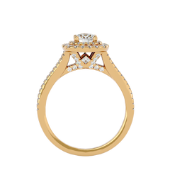 Malaya Diamond Halo Ring