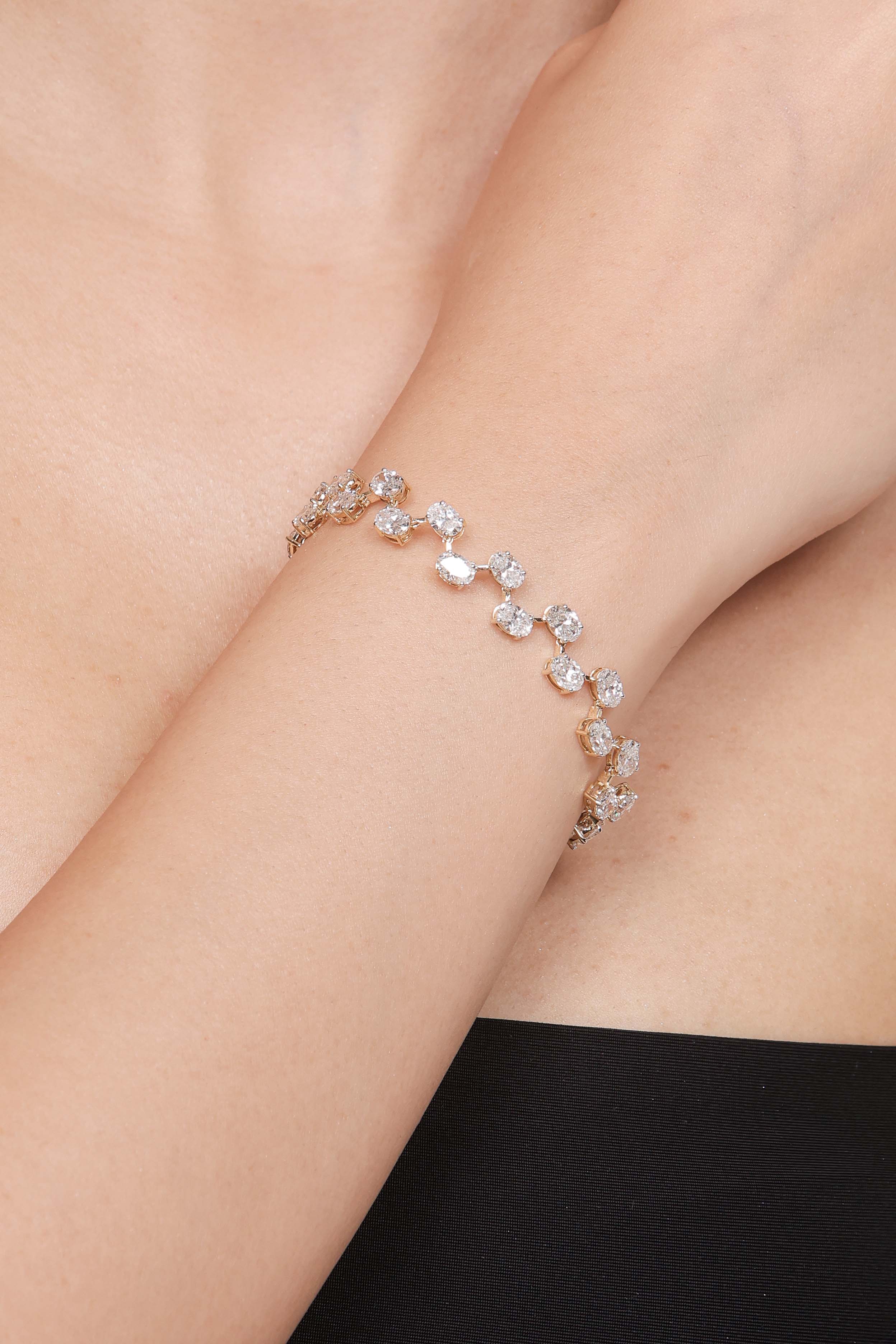 Oval Lumière Diamond Bracelet