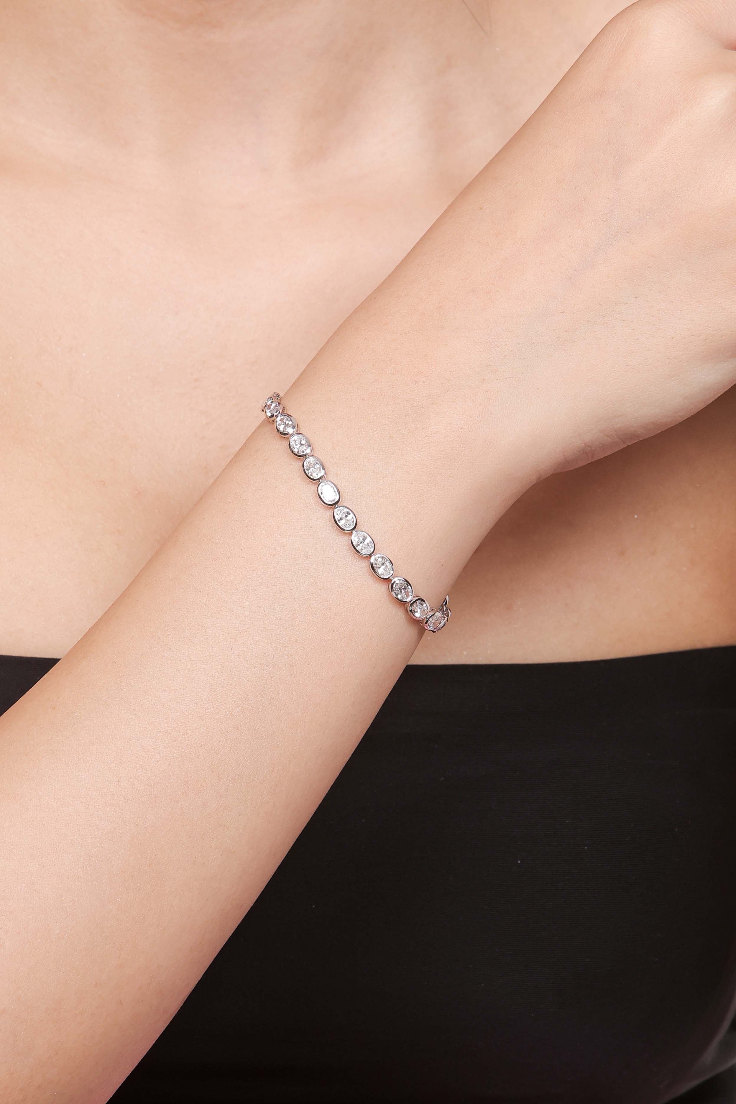 Lune Ovalé Diamond Bracelet
