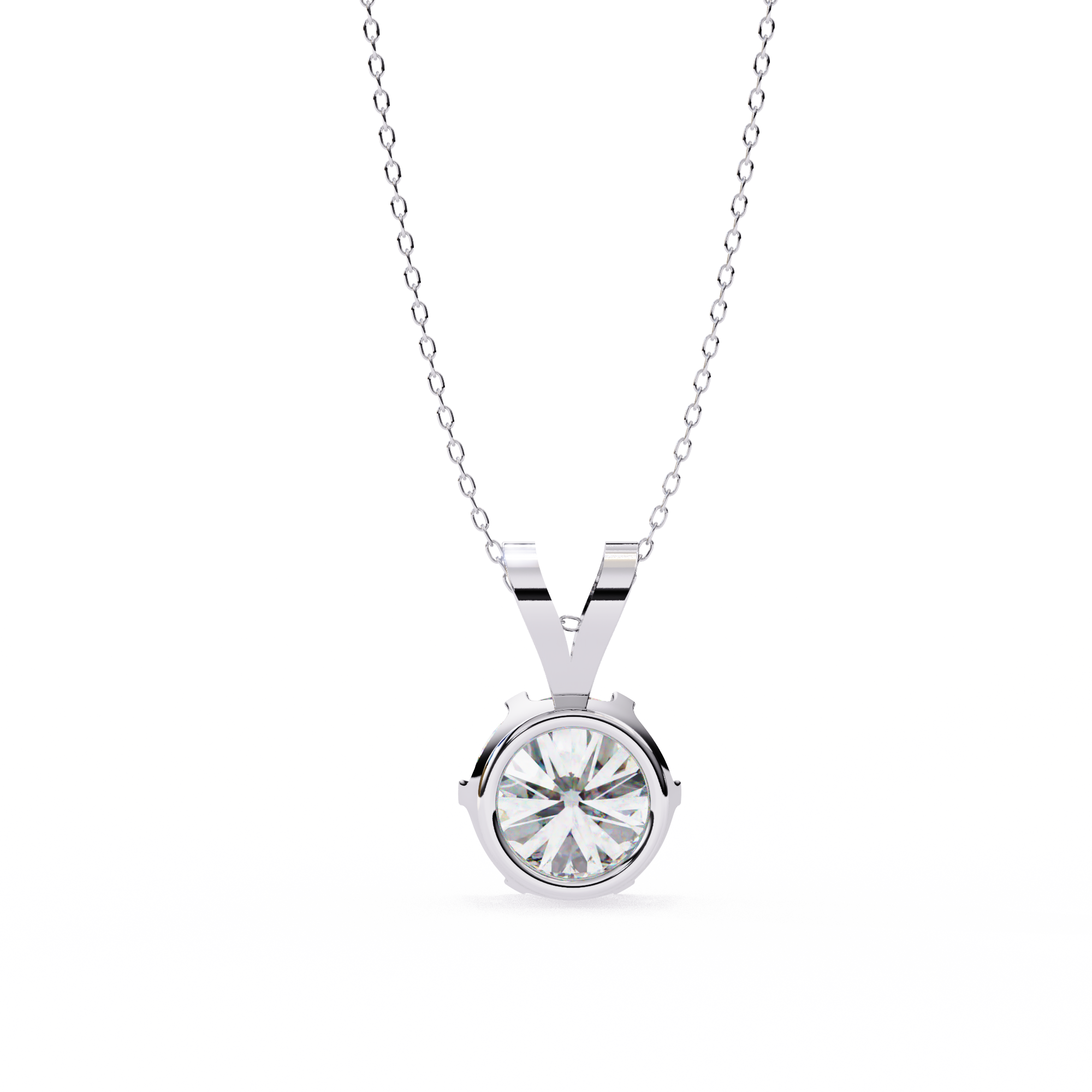 Laurel Diamond Pendant