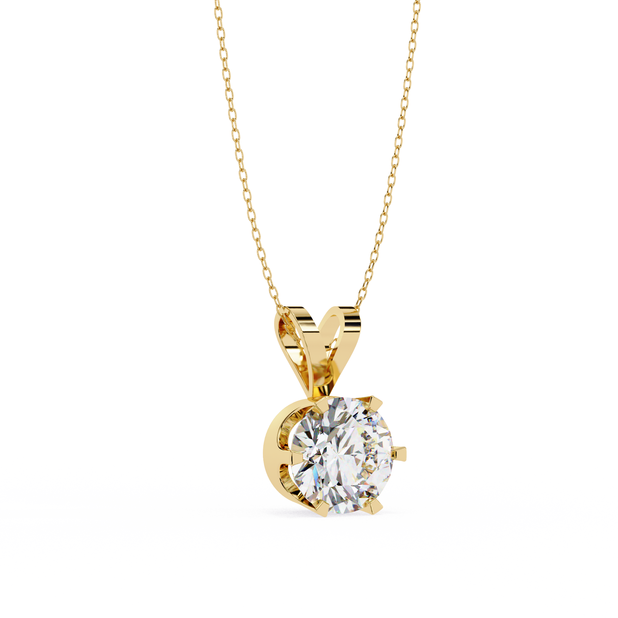 Laurel Diamond Pendant