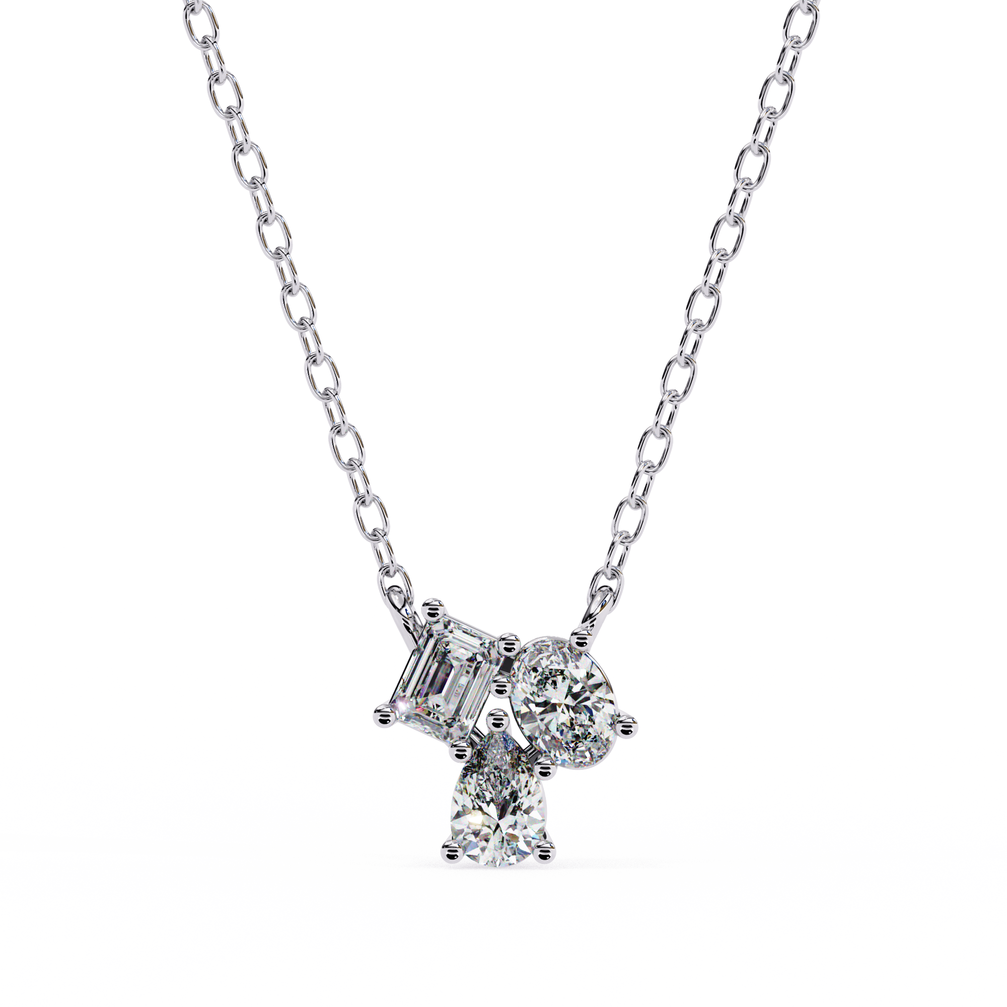 Greta Three Stone Pendant