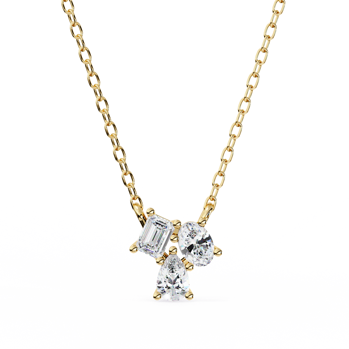 Greta Three Stone Pendant