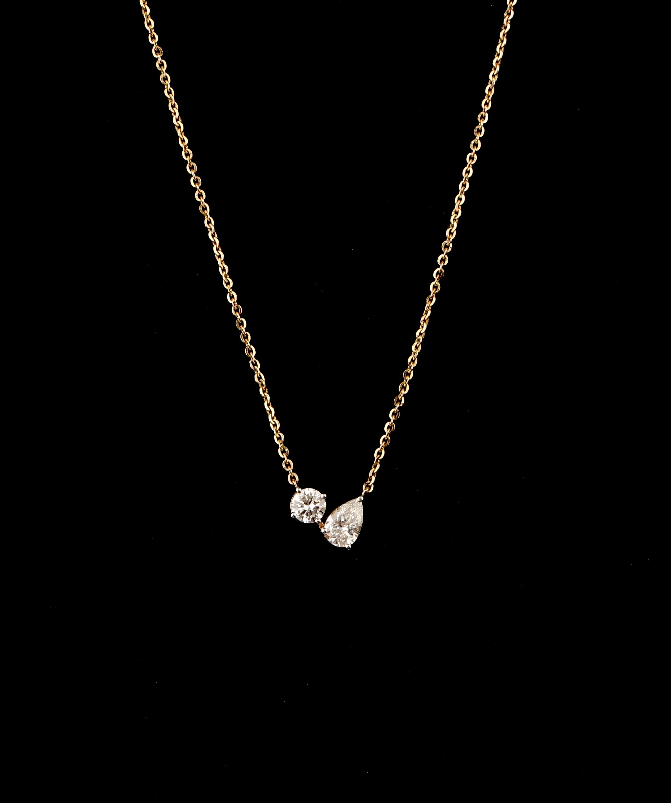 Duo Grace Toi et Moi Necklace