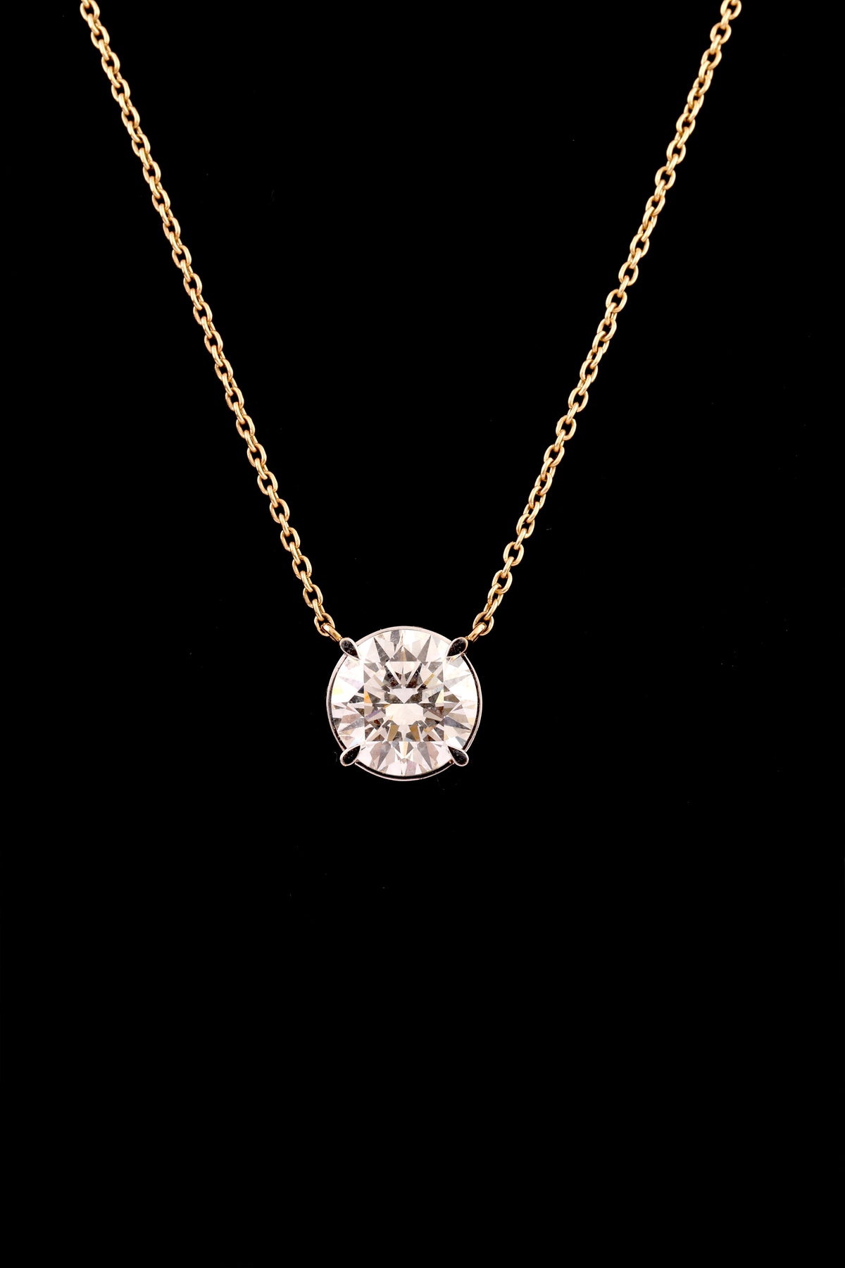 Aurreva Luna Classic Pendant - Round 3 ctw