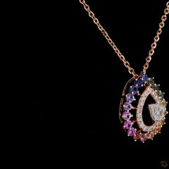 Aurora Teardrop Necklace