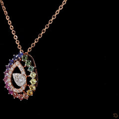 Aurora Teardrop Necklace