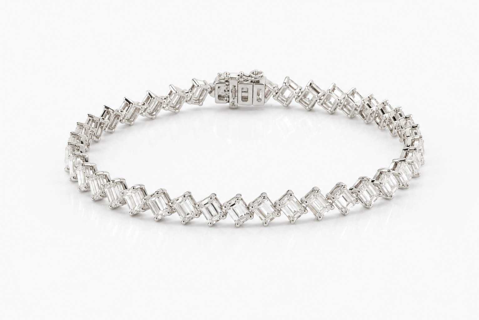 Celestia Emerald Tennis Bracelet