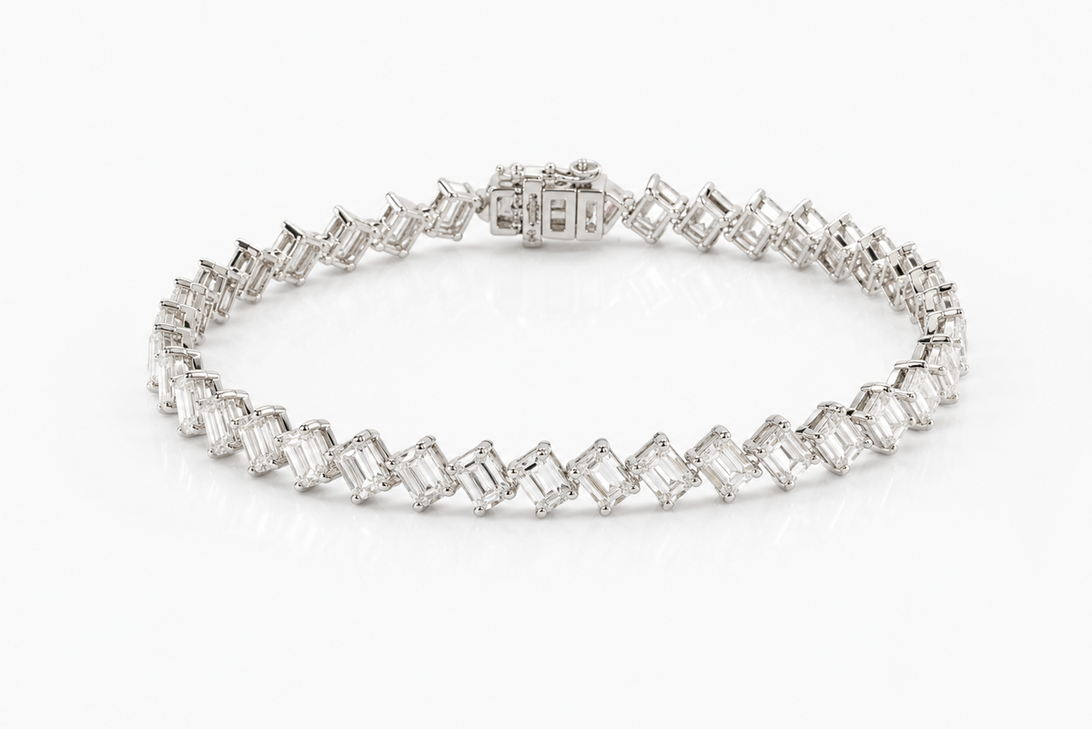 Celestia Emerald Tennis Bracelet
