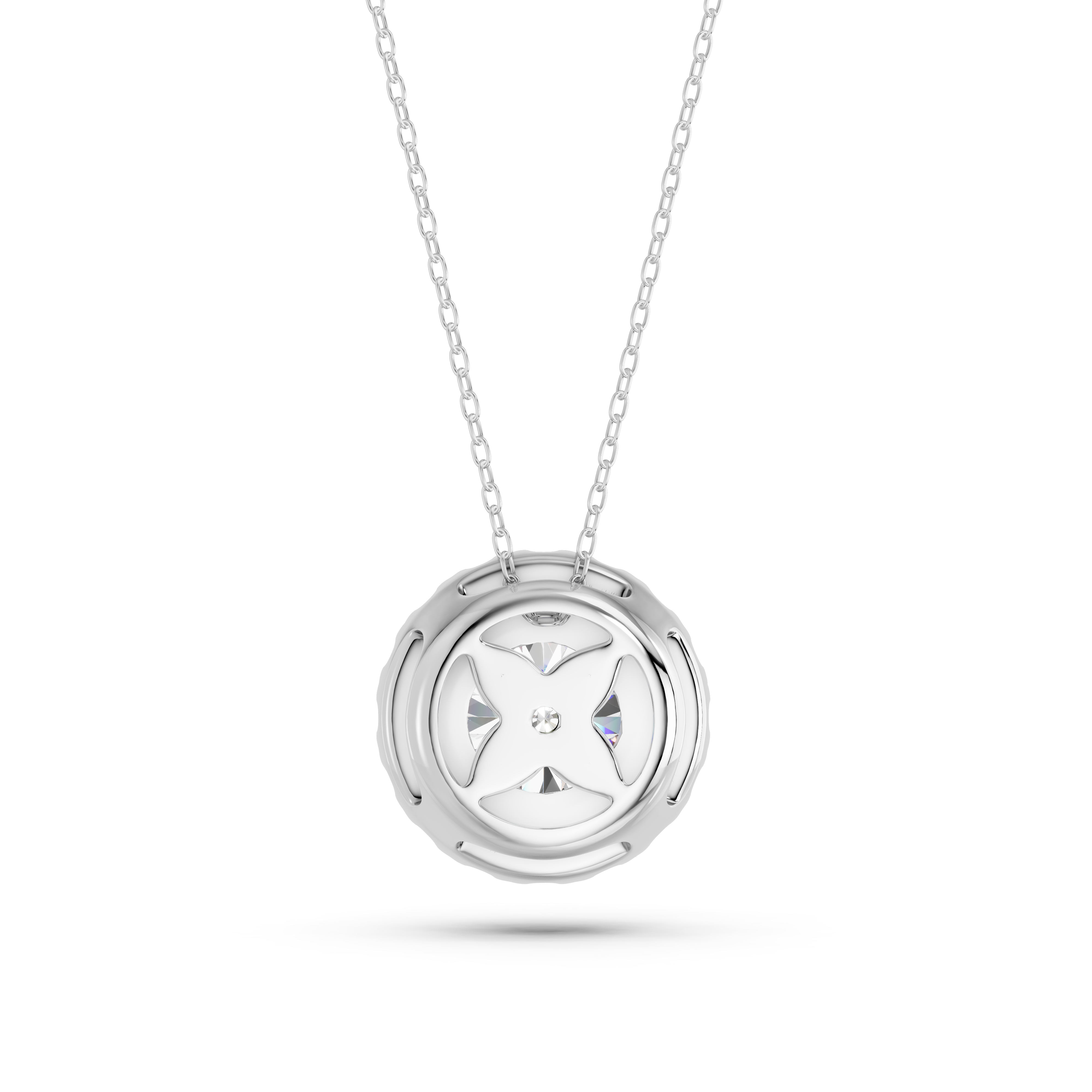 Aurreva Celeste Halo Pendant – Round 2.3 ctw