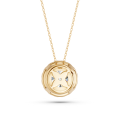 Aurreva Celeste Halo Pendant – Round 2.3 ctw