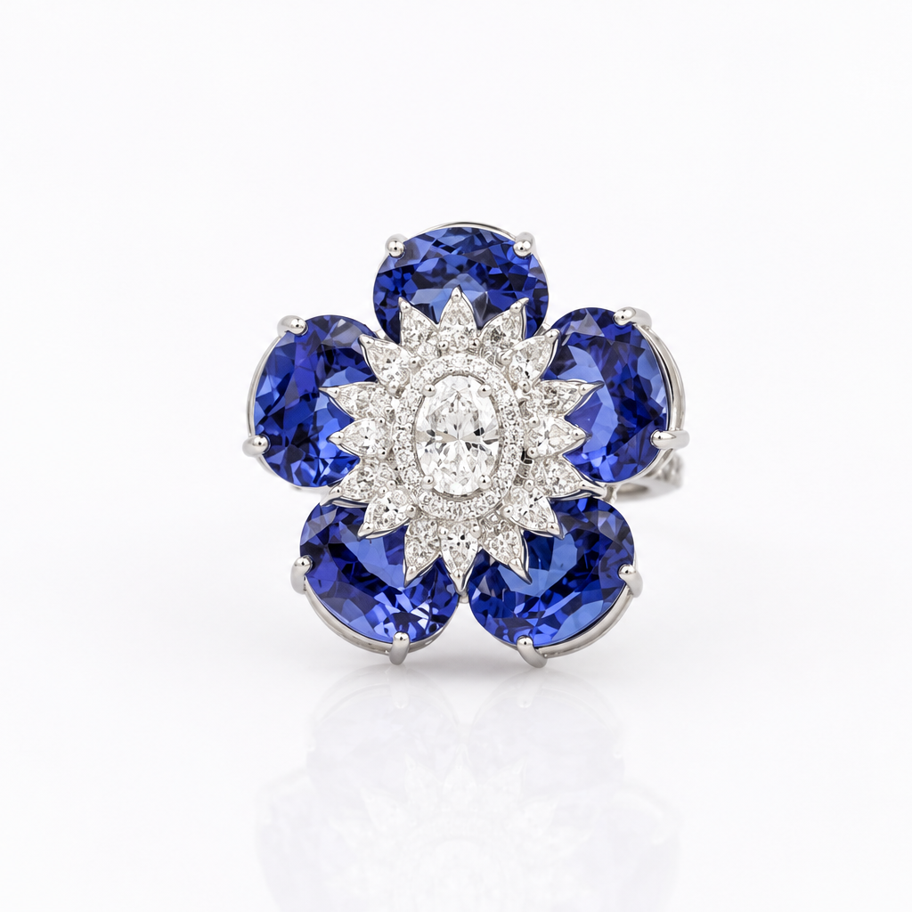 Sapphire Bloom Ring