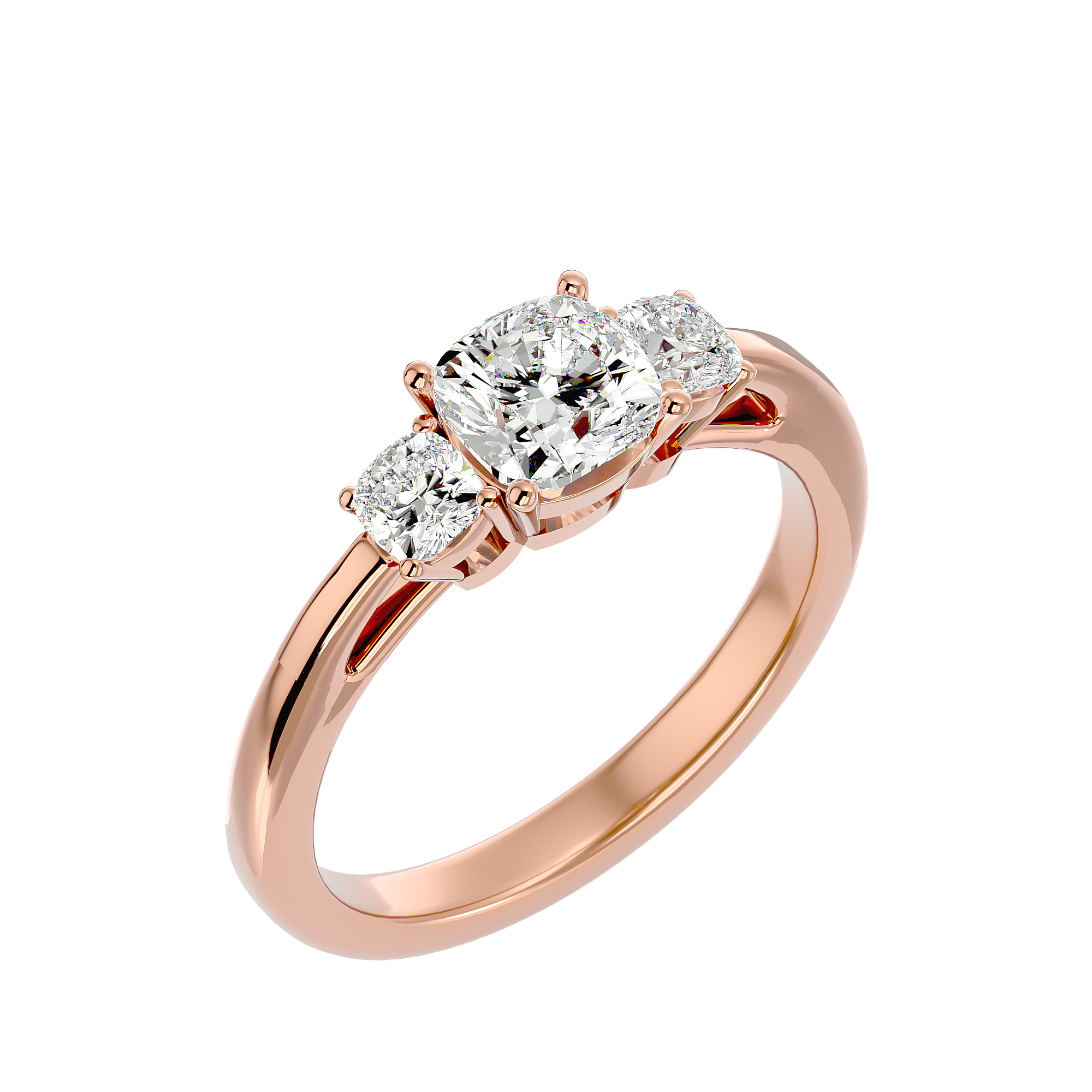 Jayda Three Stone Ring