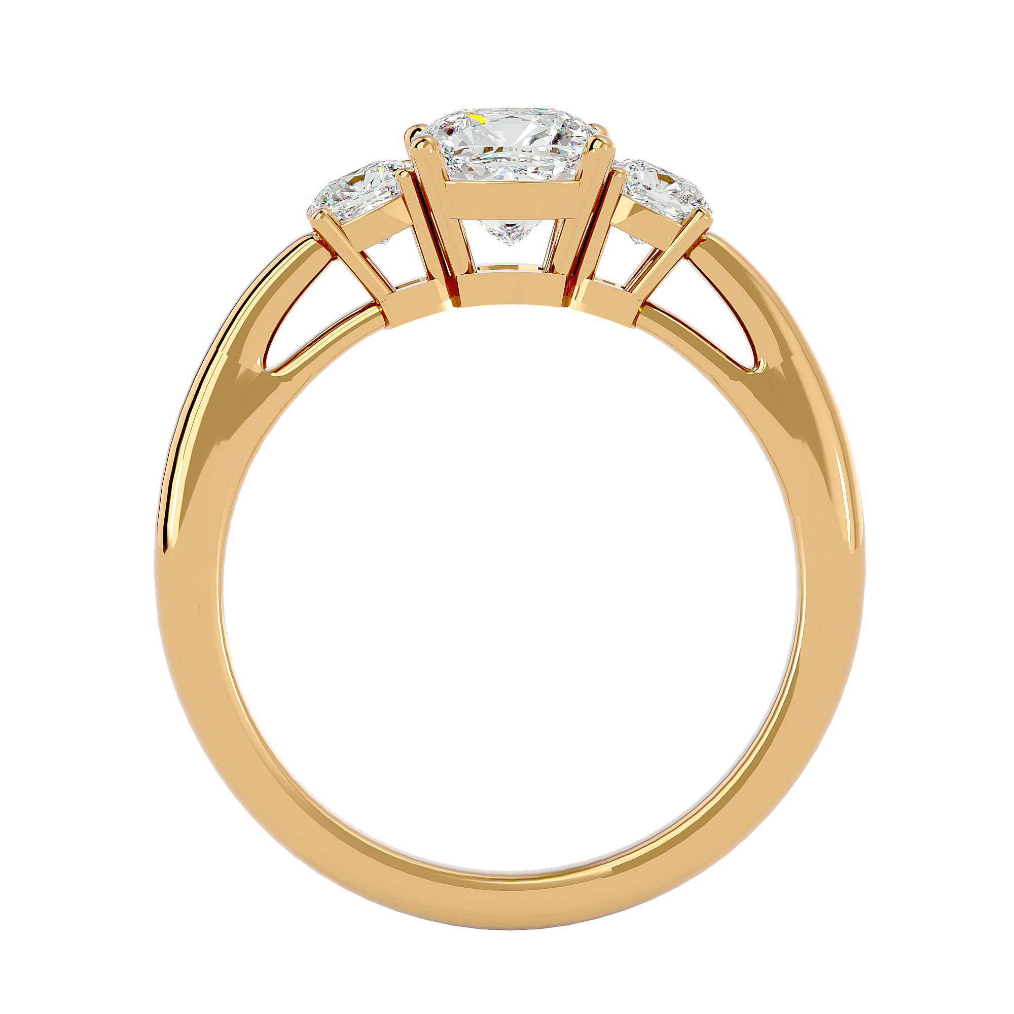 Jayda Three Stone Ring