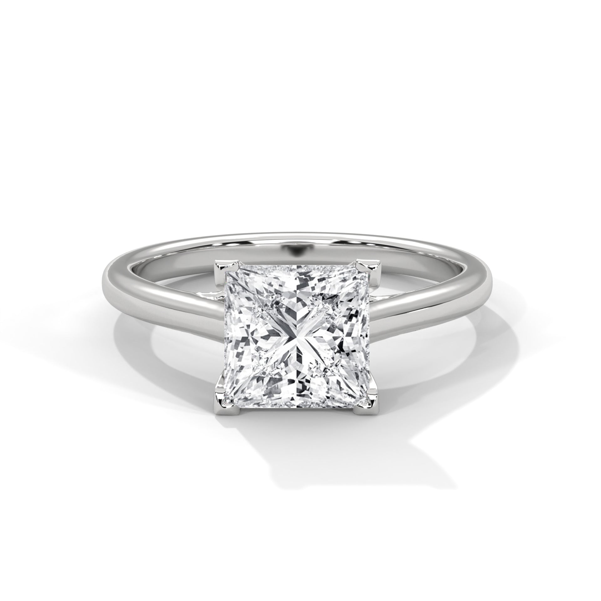 Crystal Solitaire Ring