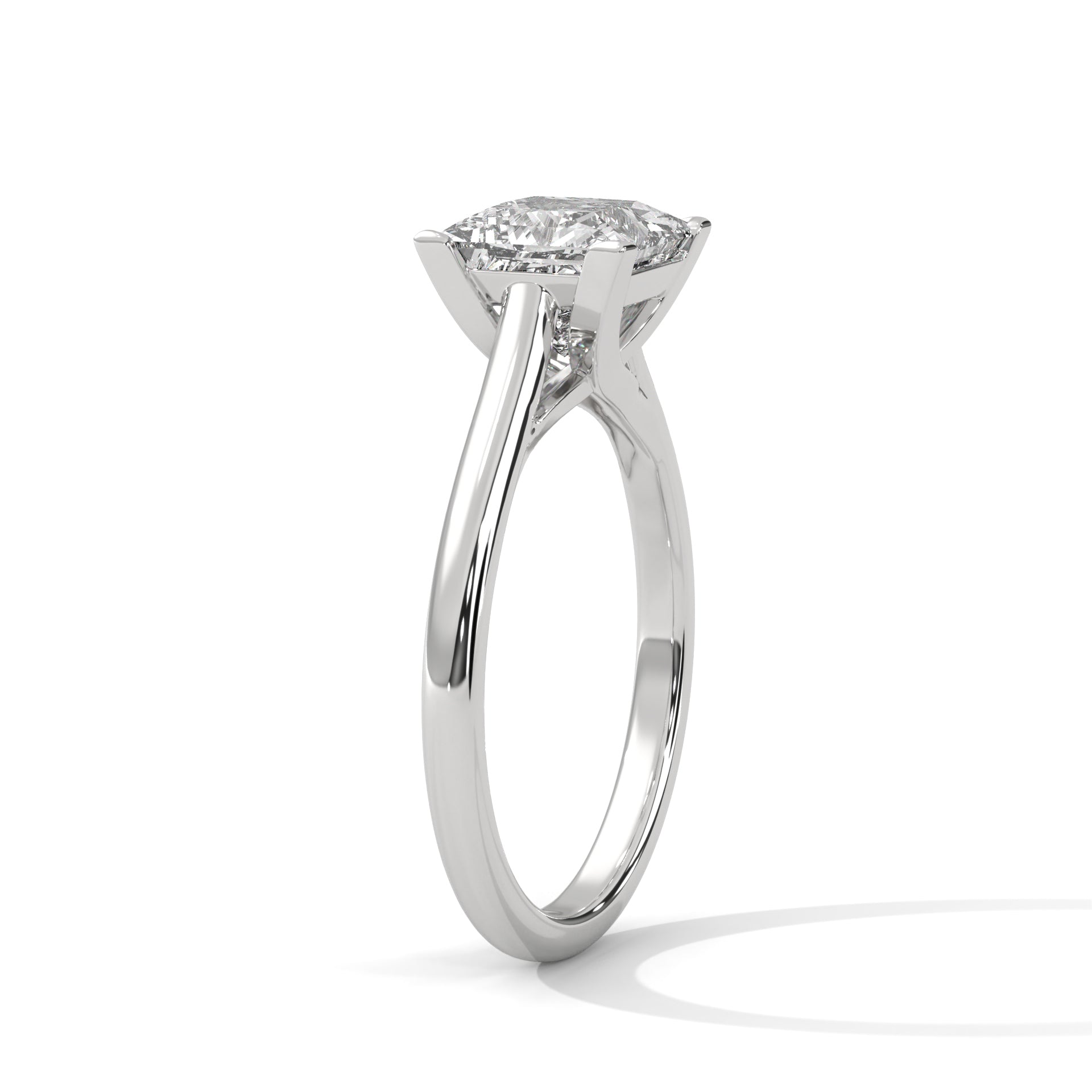 Crystal Solitaire Ring
