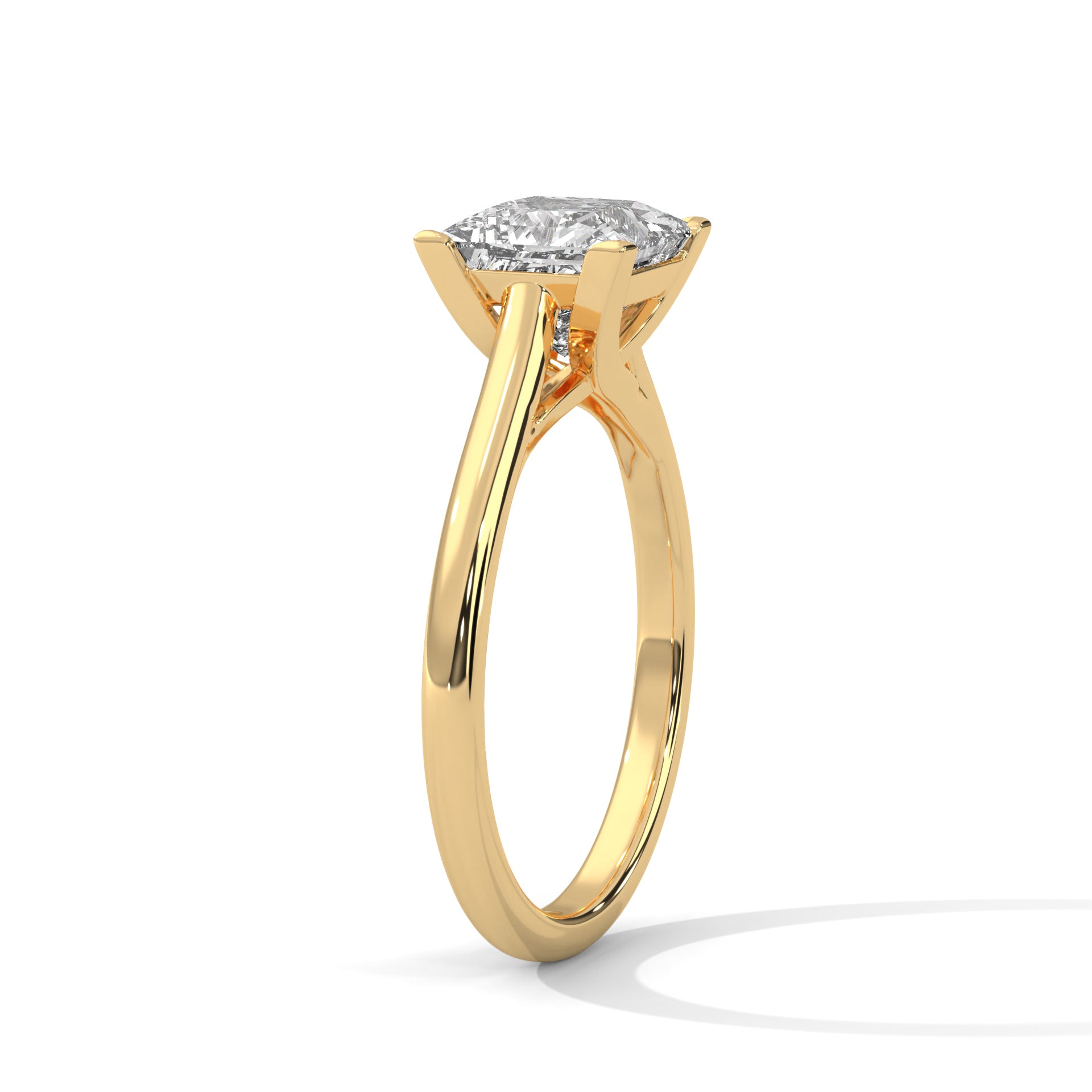 Crystal Solitaire Ring