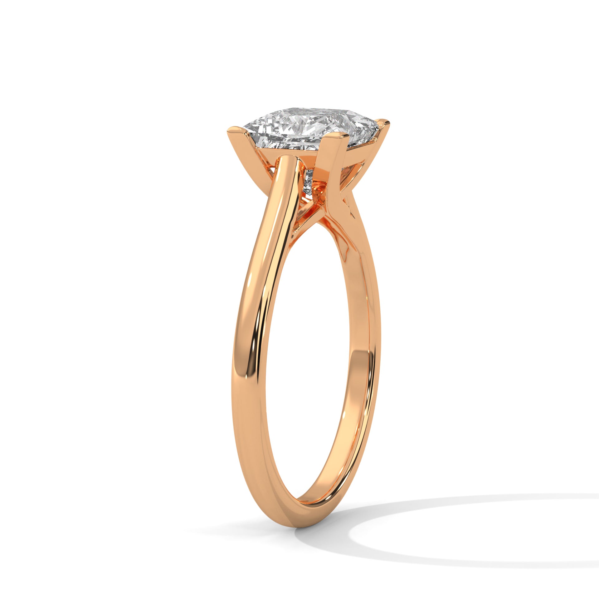 Crystal Solitaire Ring