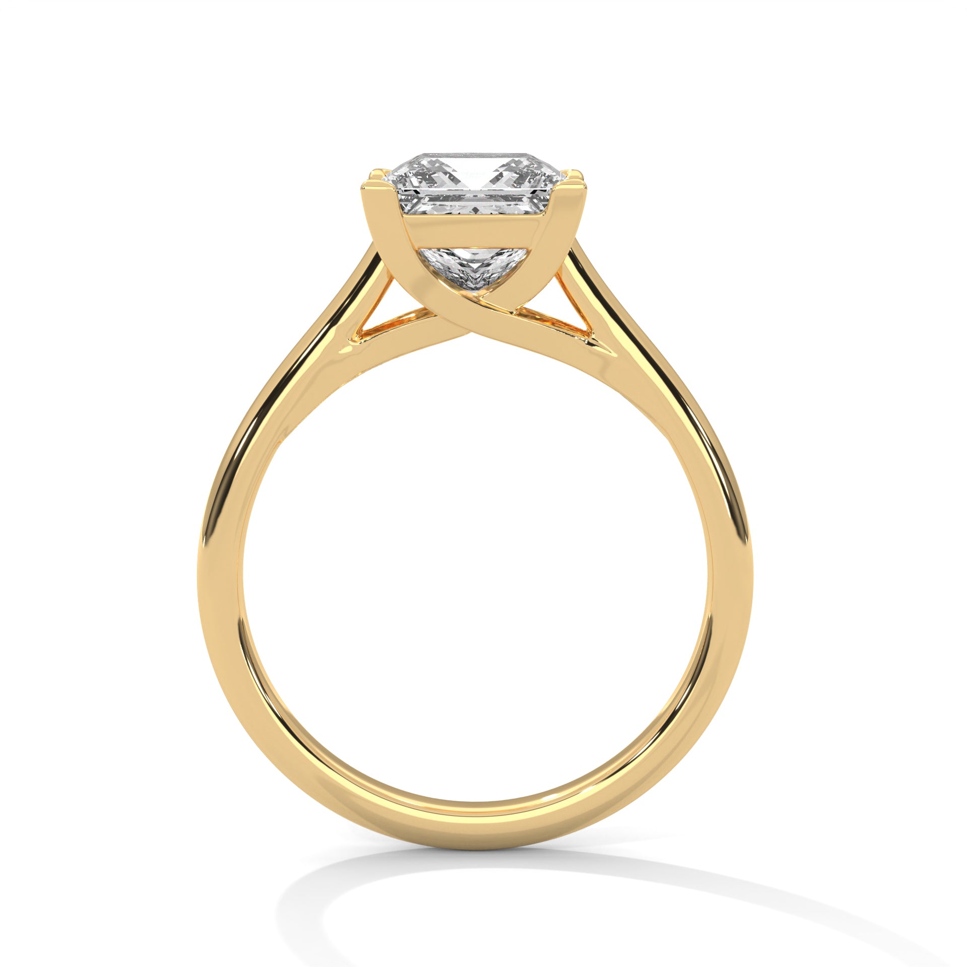 Crystal Solitaire Ring