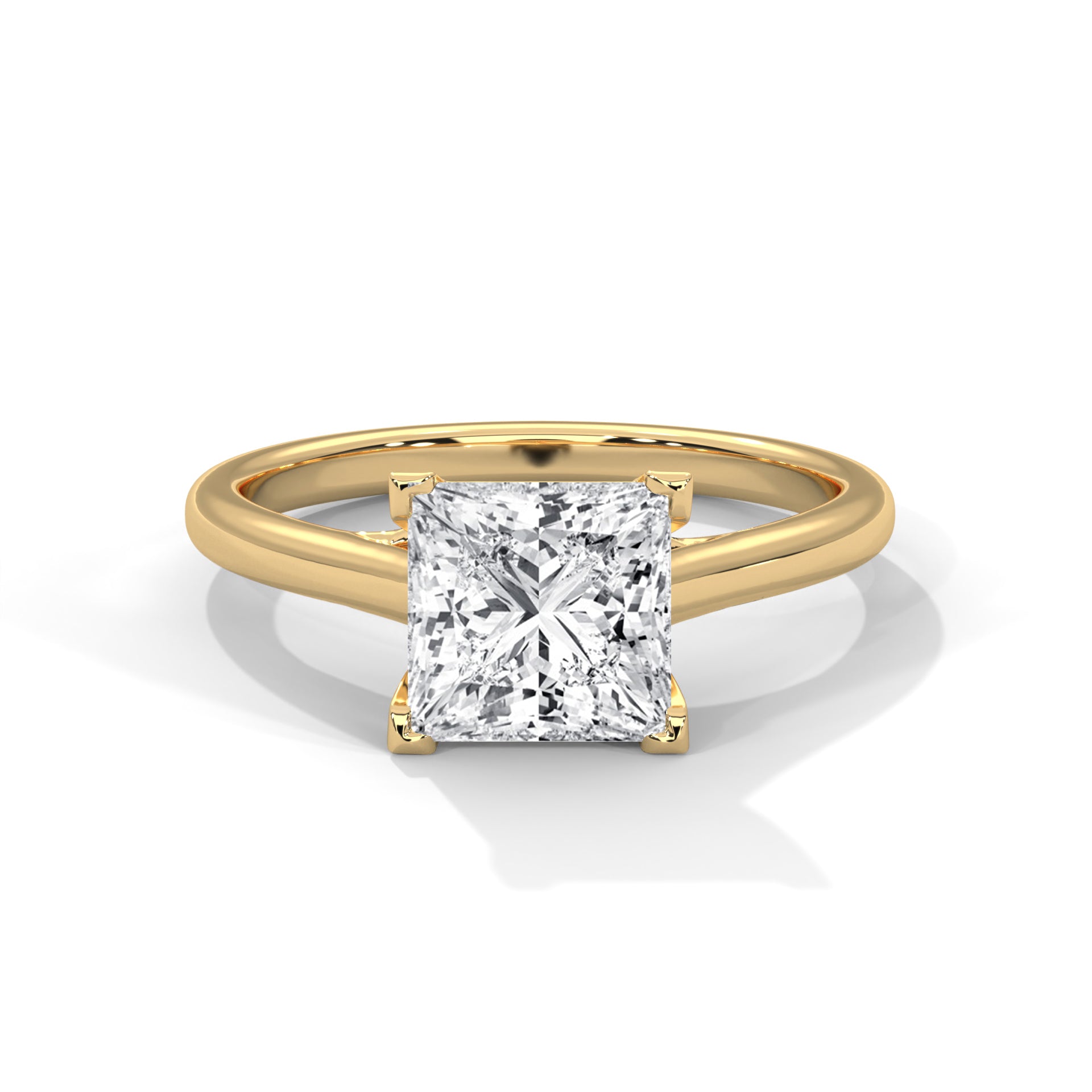 Crystal Solitaire Ring