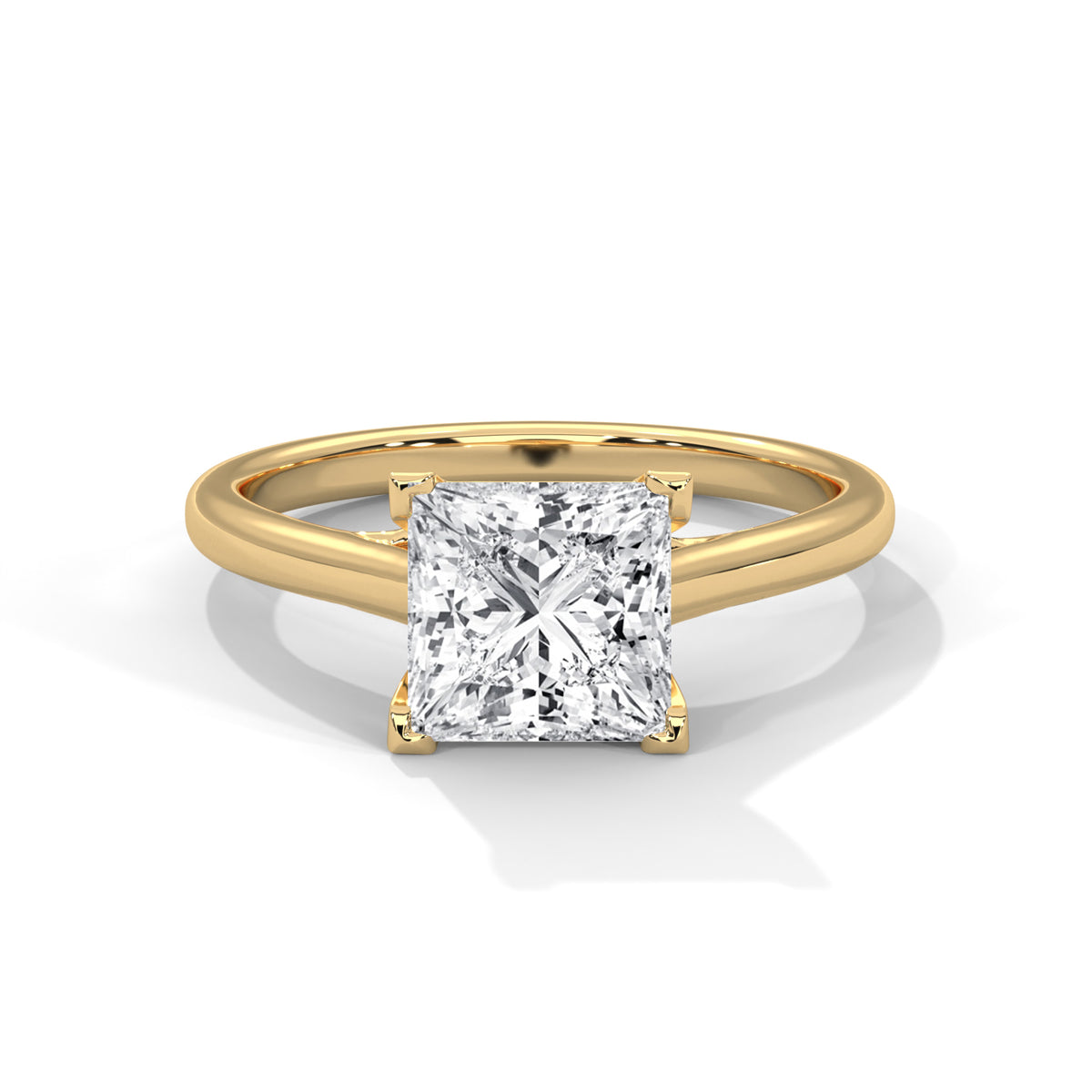 Crystal Solitaire Ring