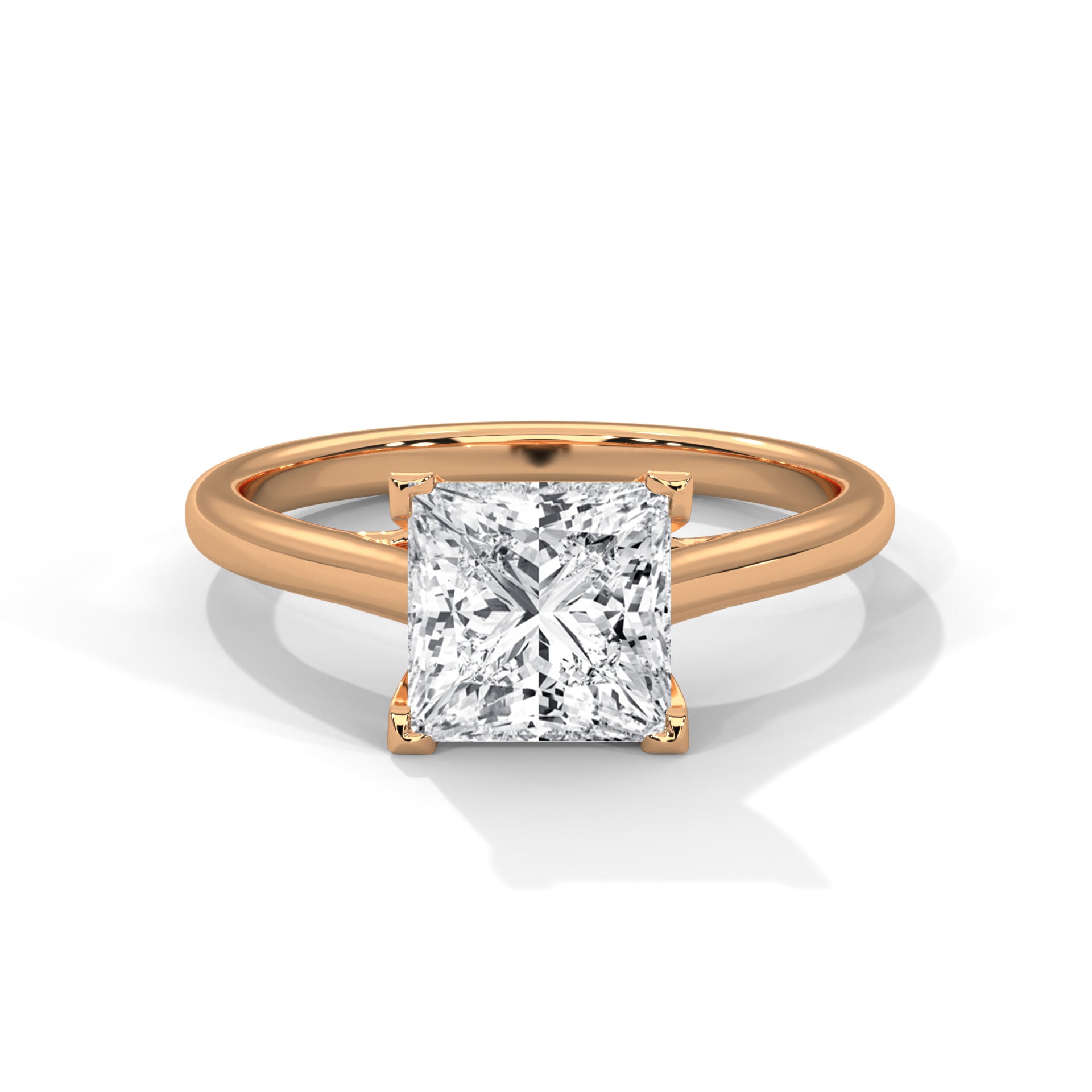 Crystal Solitaire Ring
