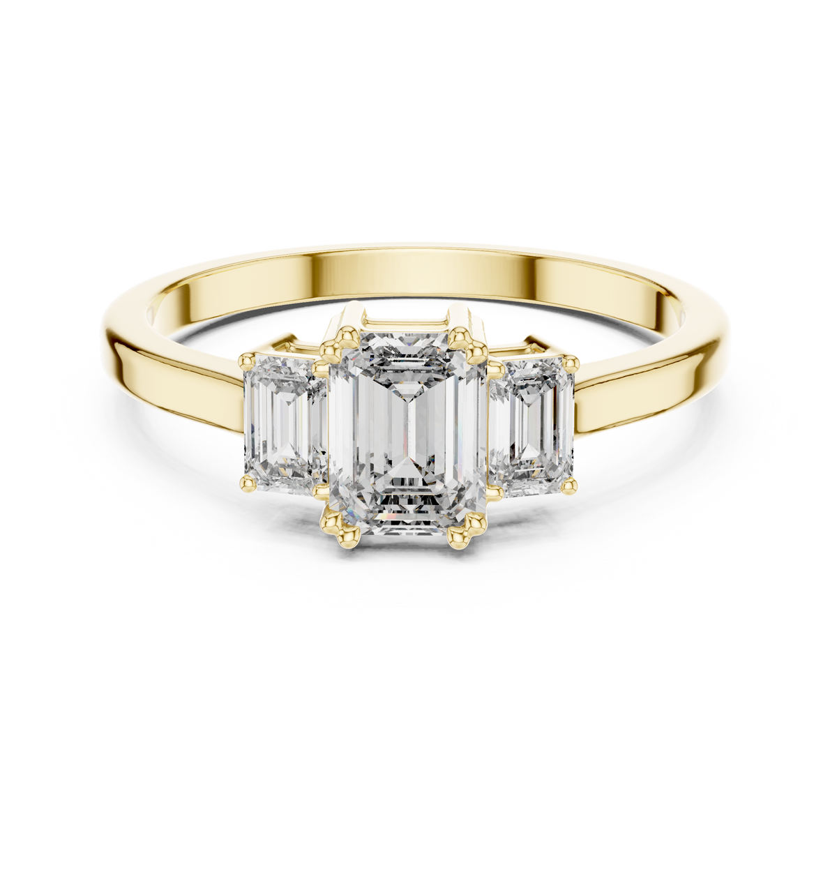 Zahra Three stone Ring