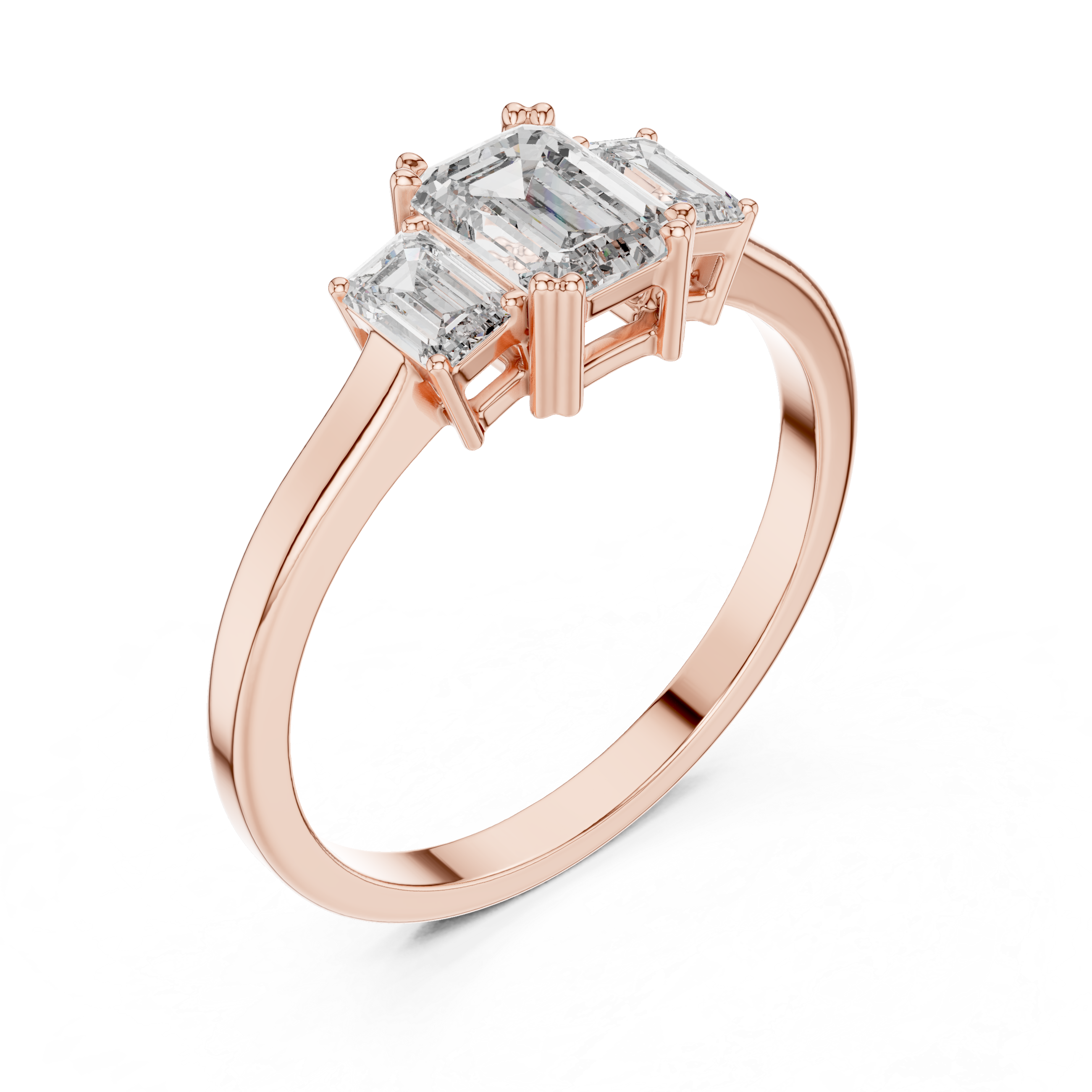Zahra Three stone Ring