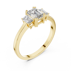 Zahra Three stone Ring