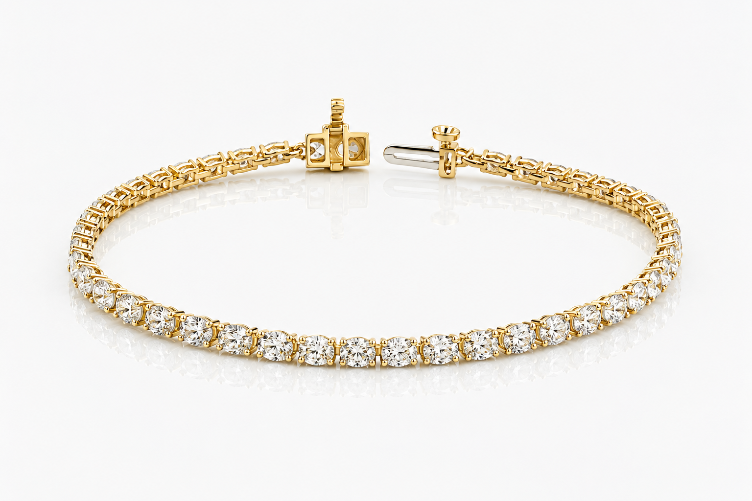 Radiant Line Diamond Bracelet
