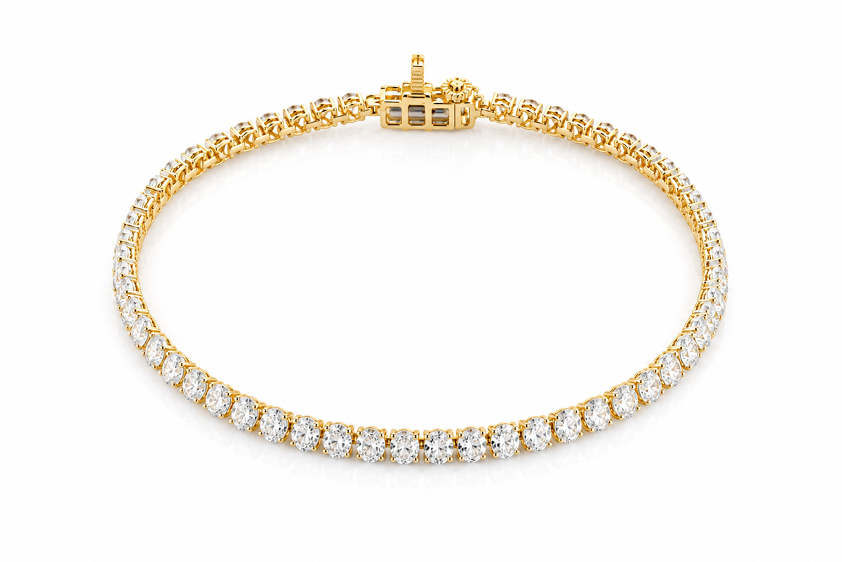 Radiant Line Diamond Bracelet