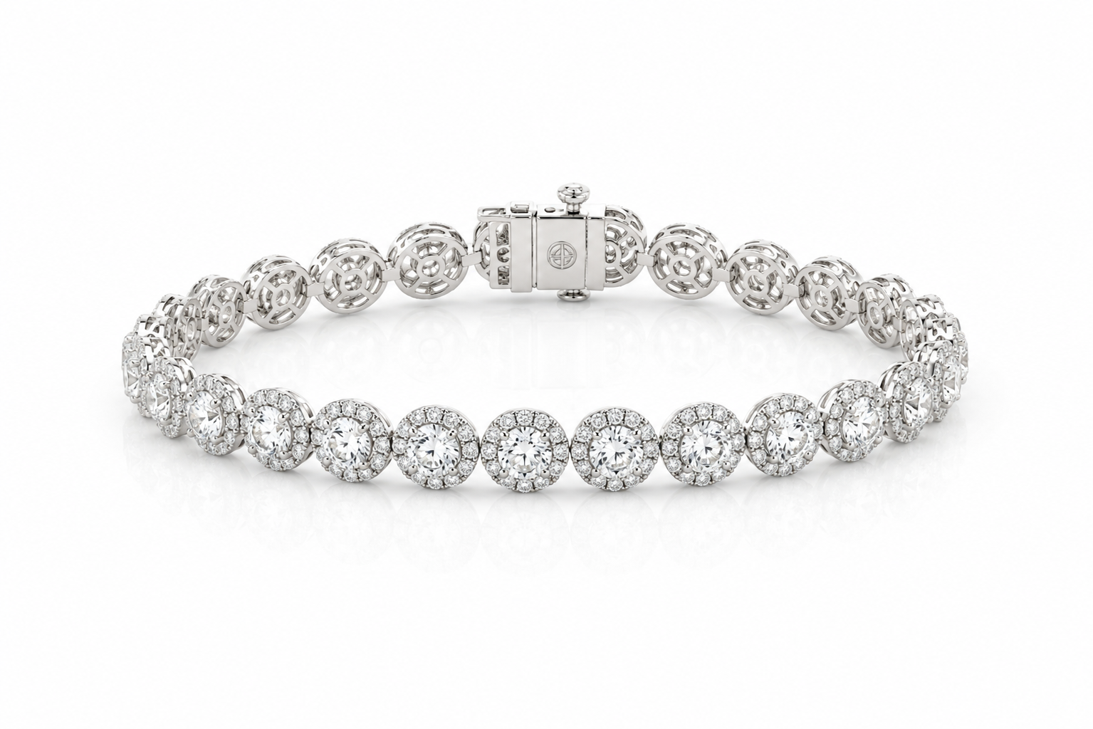 Halo Royale Diamond Bracelet