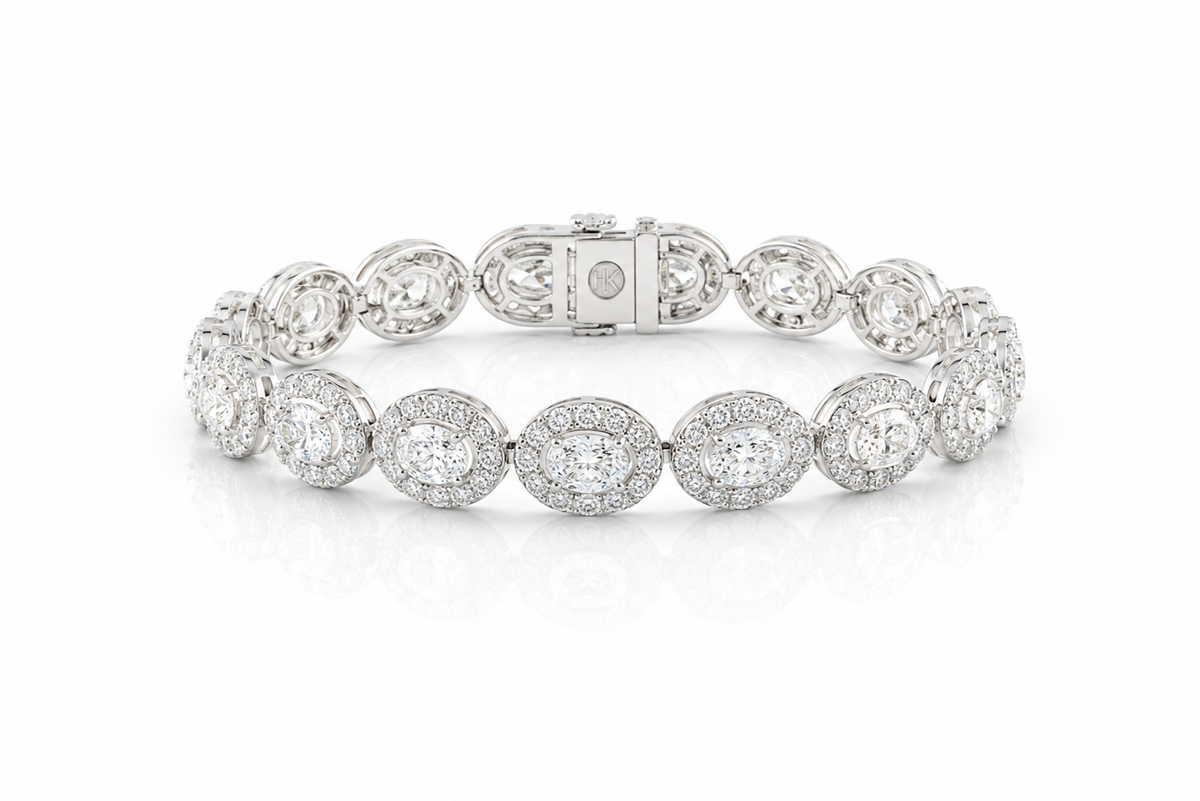 Halo Grace Diamond Bracelet