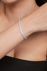Halo Radiant Diamond Bracelet