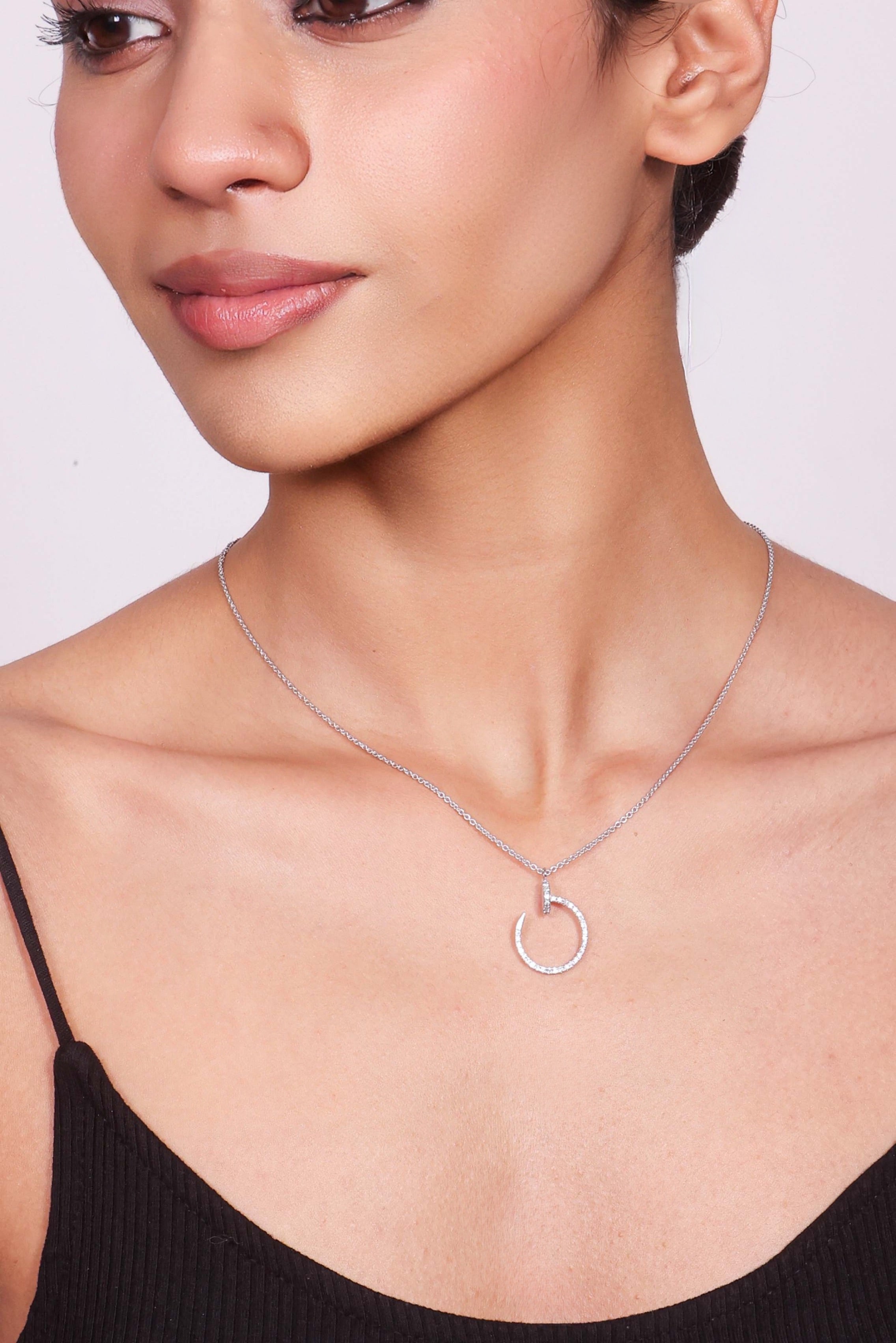 Luna Twist Diamond Pendant