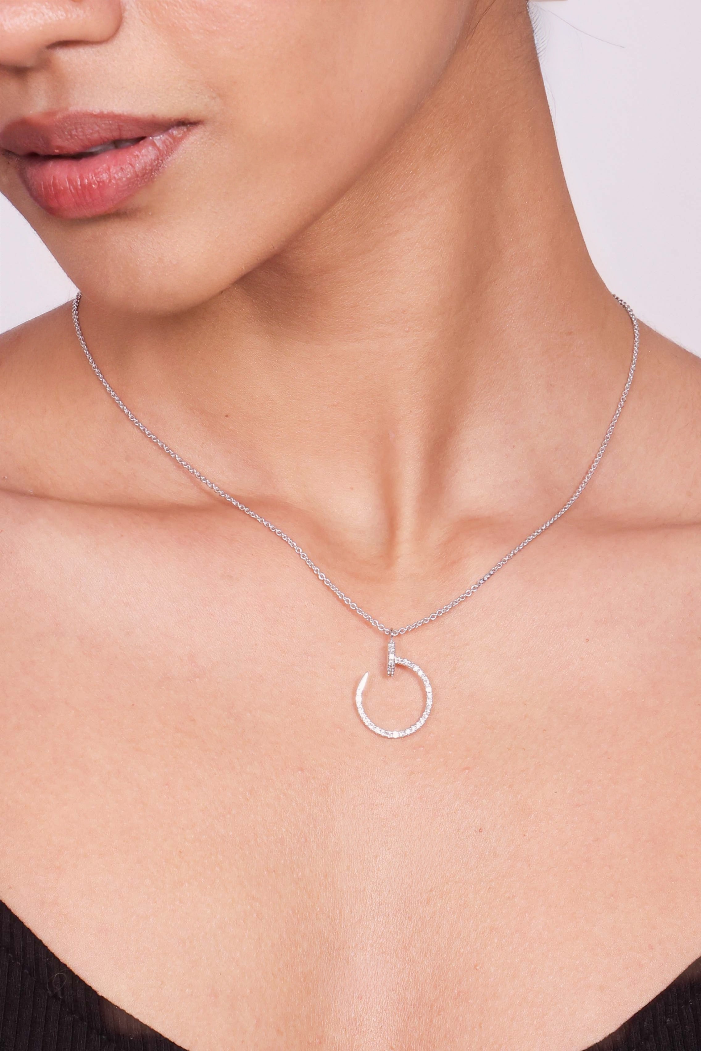 Luna Twist Diamond Pendant