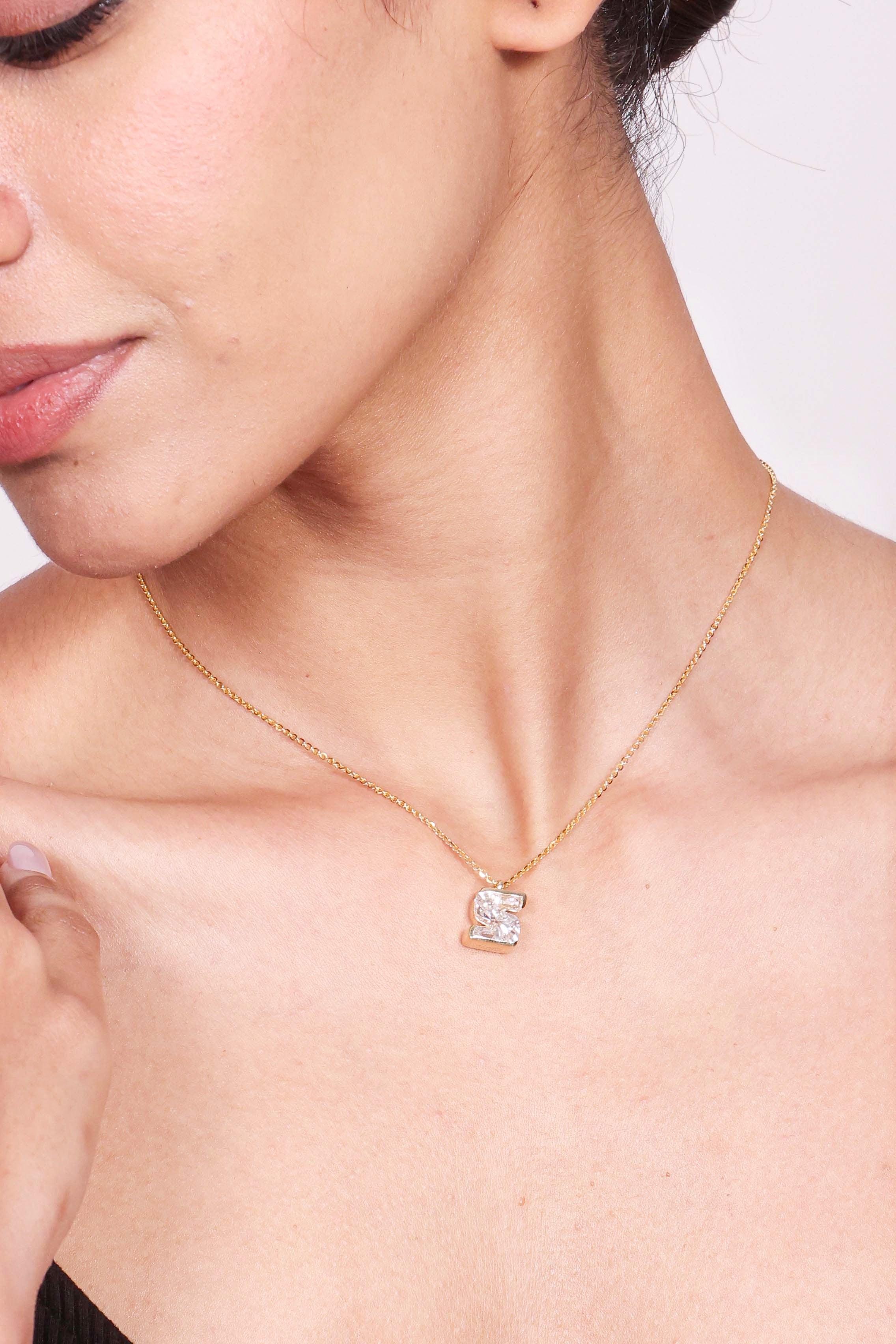Aurreva Forever Diamond Initial Pendant  3 CTW