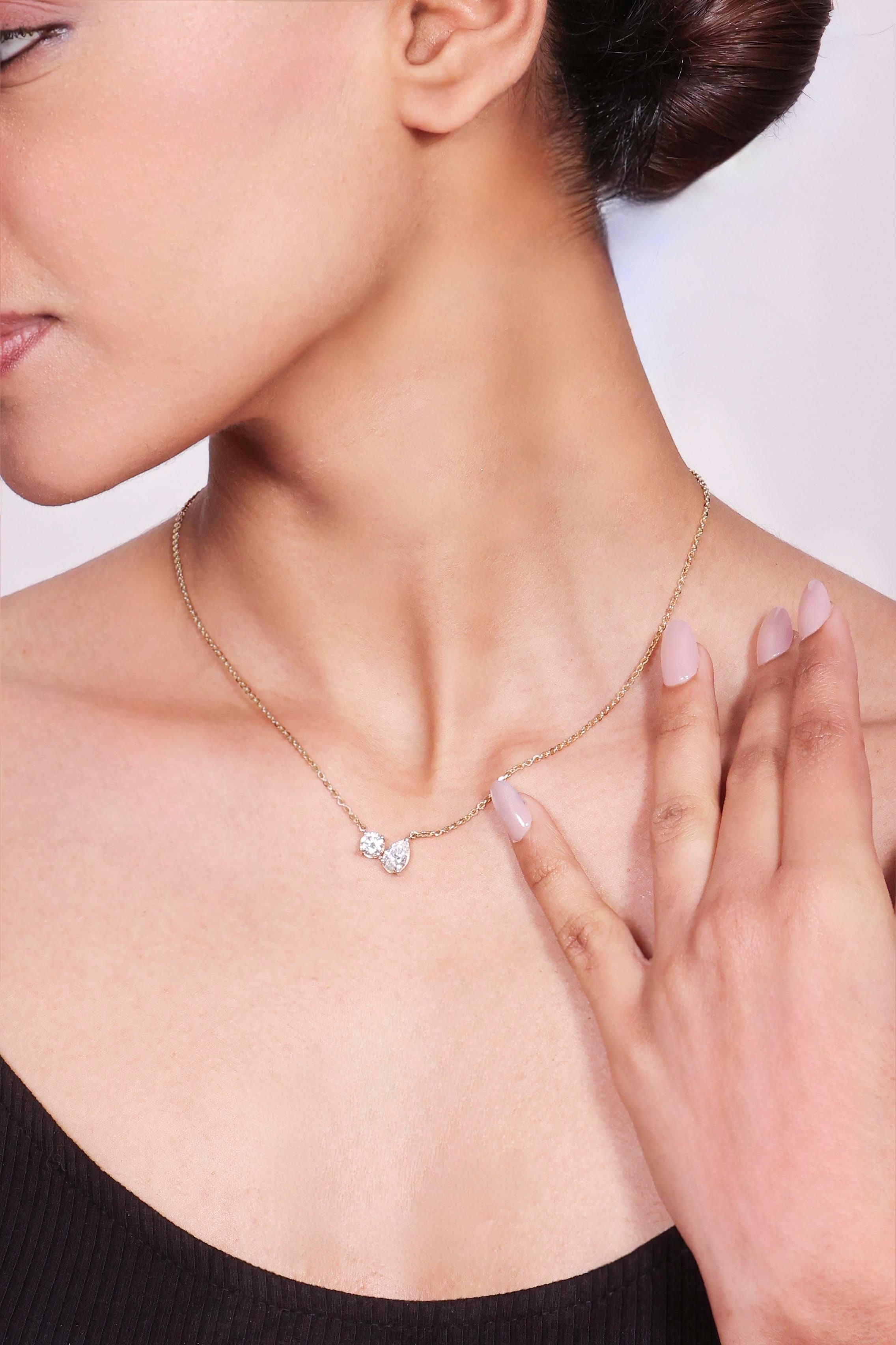 Duo Grace Toi et Moi Necklace