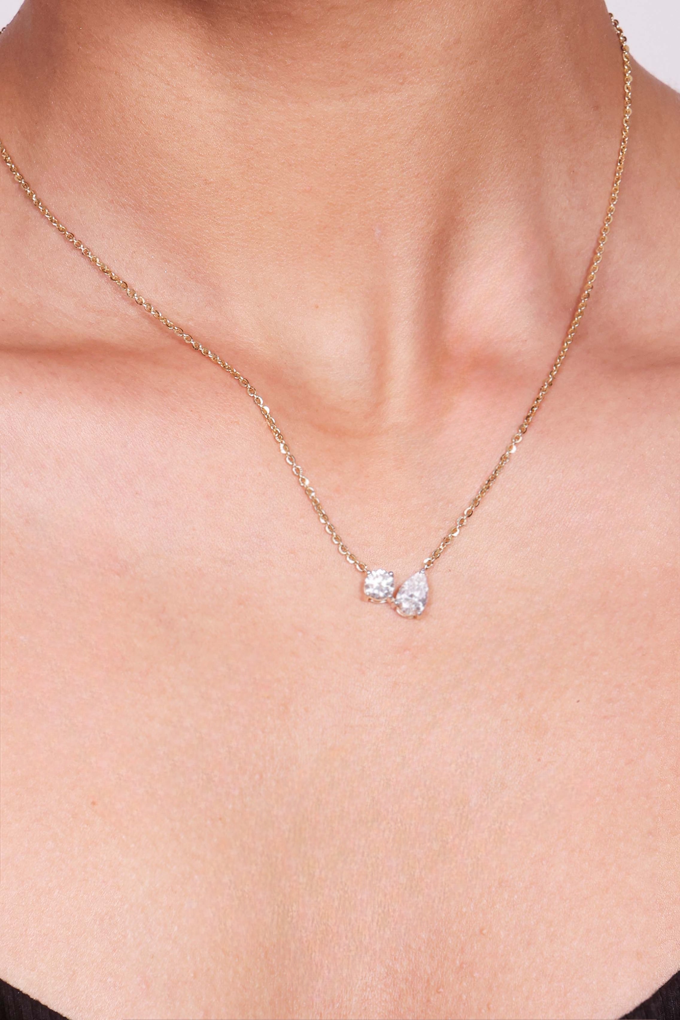 Duo Grace Toi et Moi Necklace