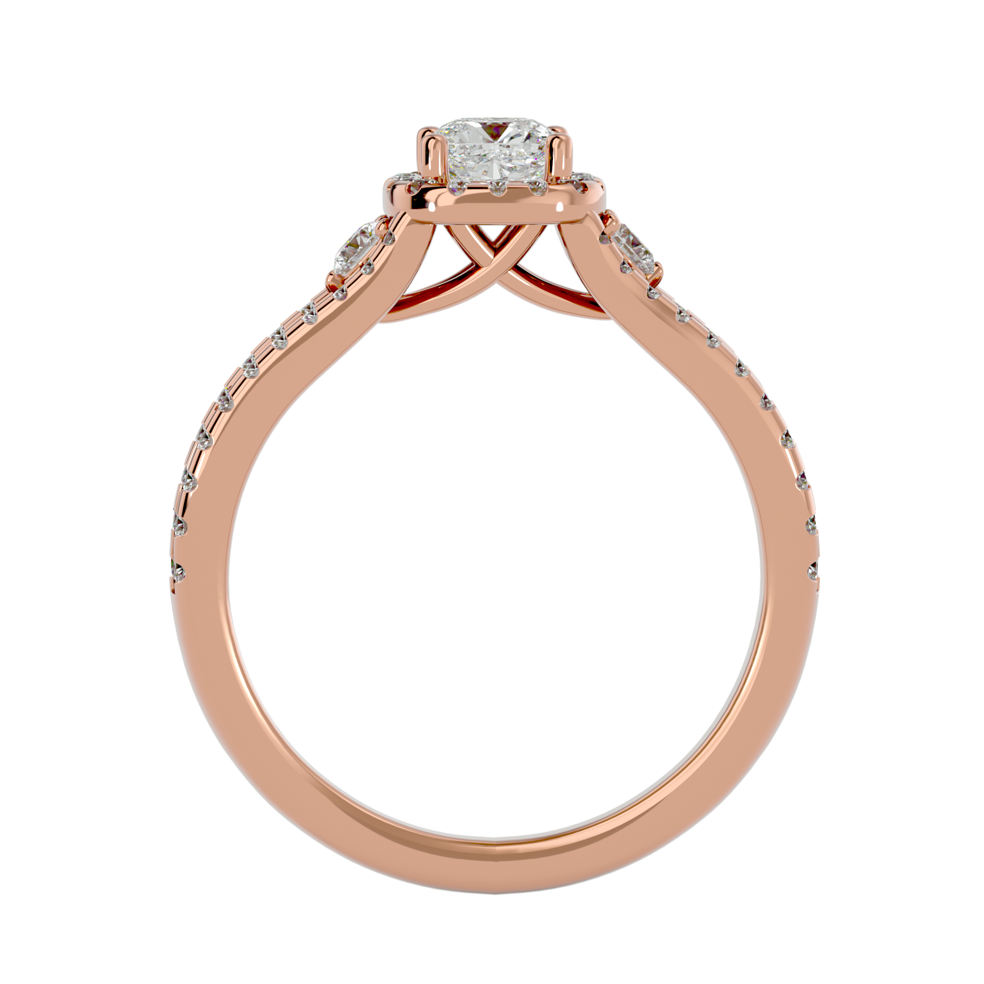 Itzel Three Stone Ring