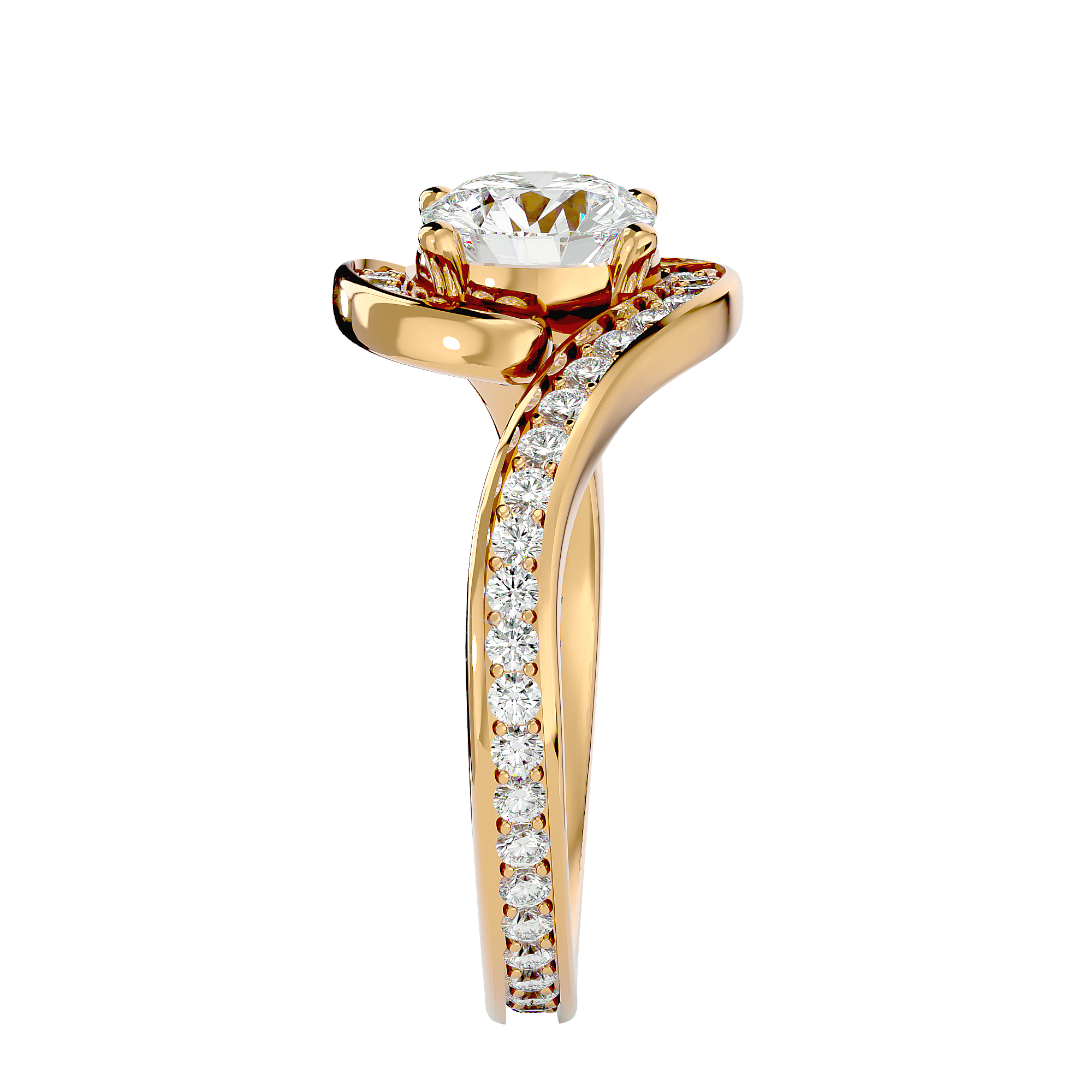 Aya Diamond Solitaire Ring