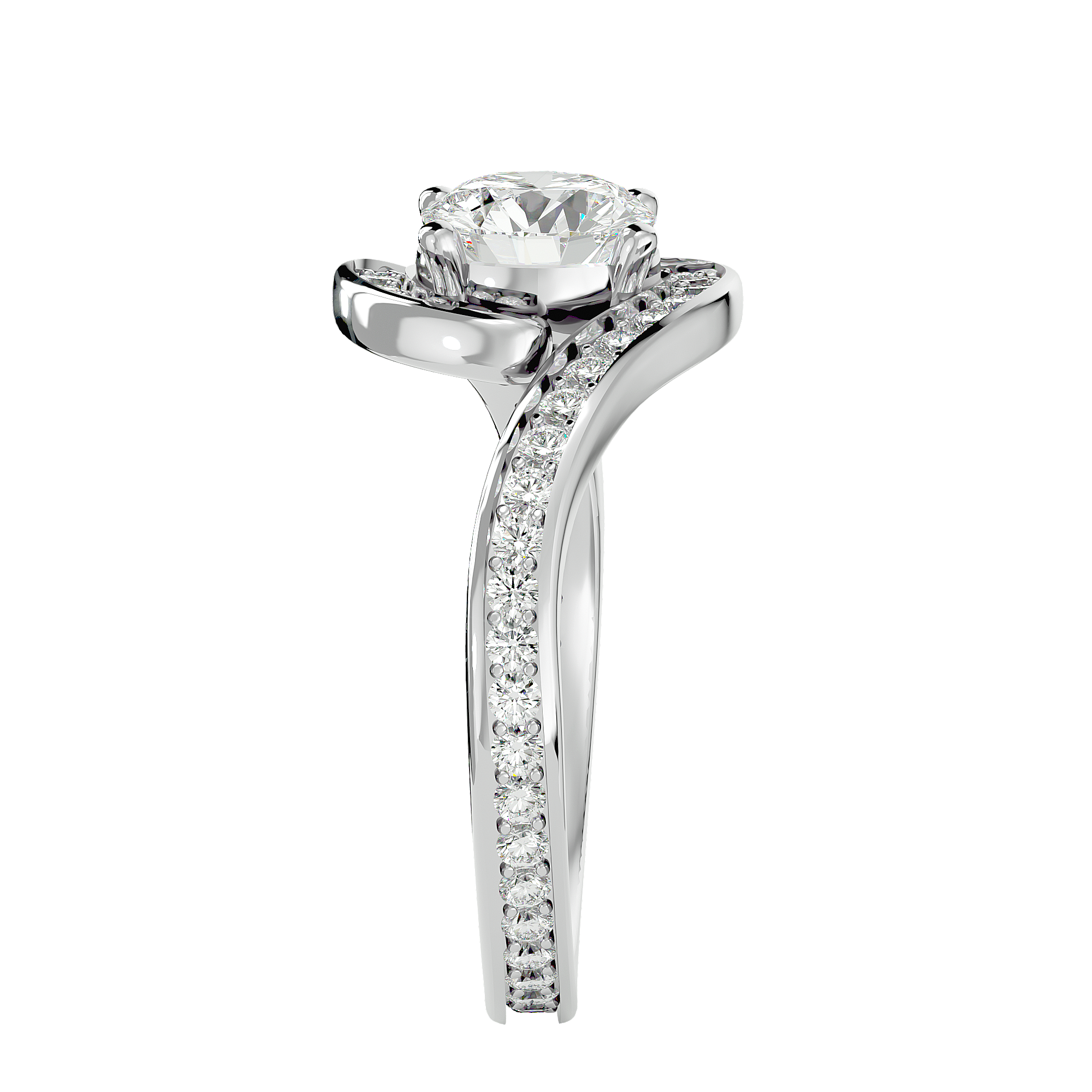Aya Diamond Solitaire Ring