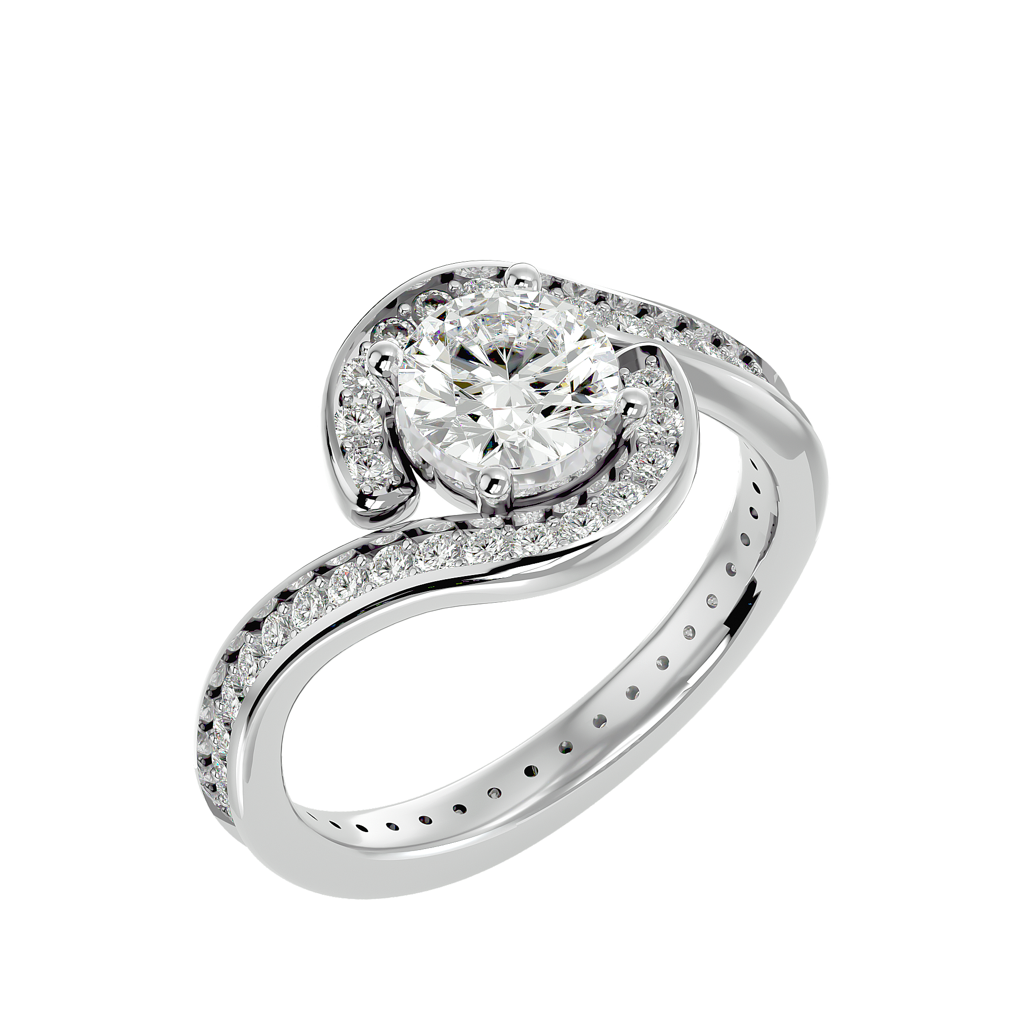 Aya Diamond Solitaire Ring